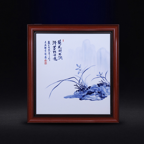 <b>陶瓷瓷板画91视频下载 兰花青花瓷瓷板画</b>